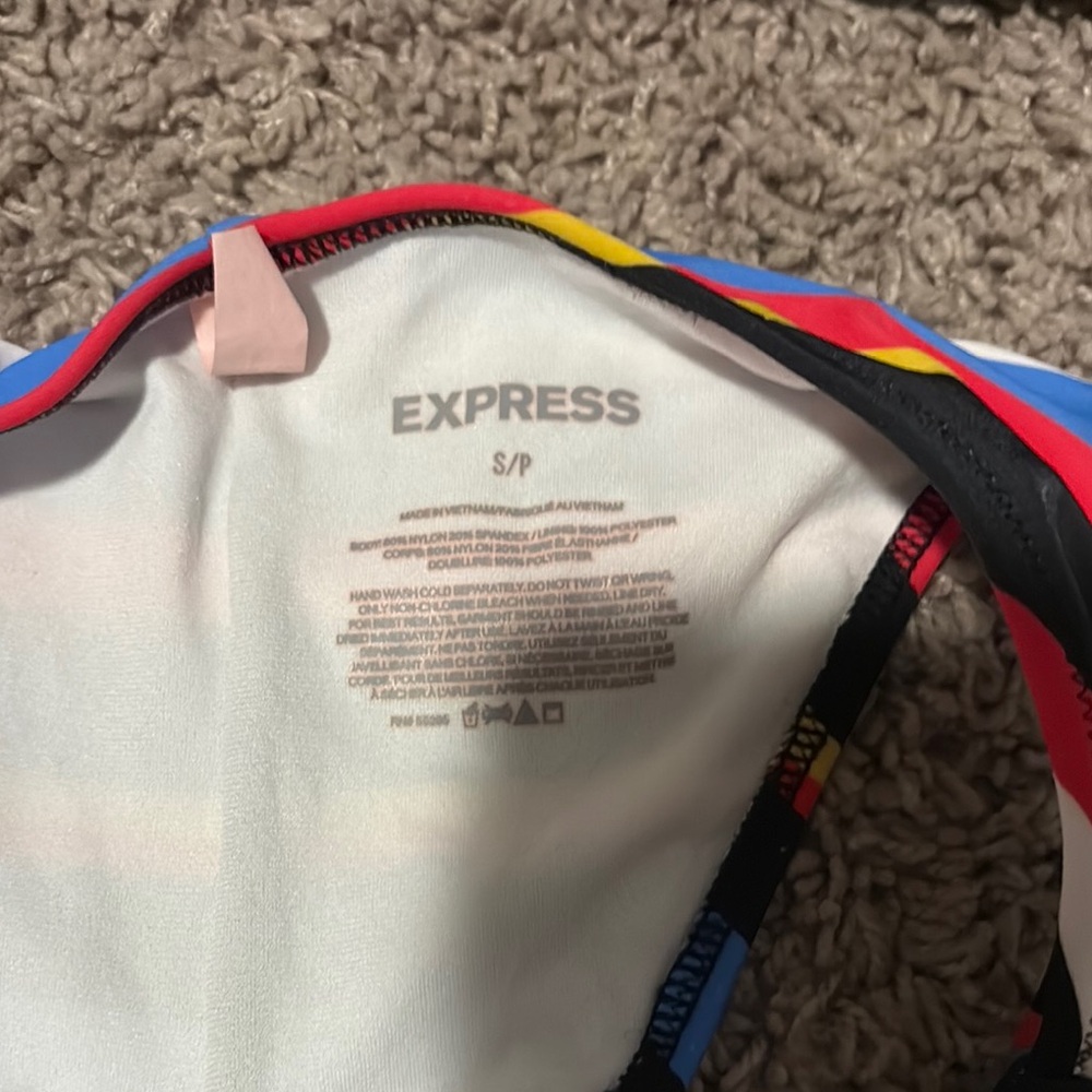 Express Multicolor Striped Bikini - Picture 3 of 5